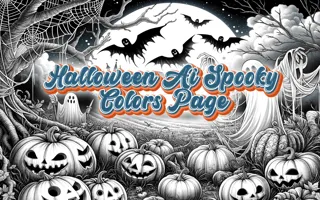 Halloween Ai Spooky Colors Page